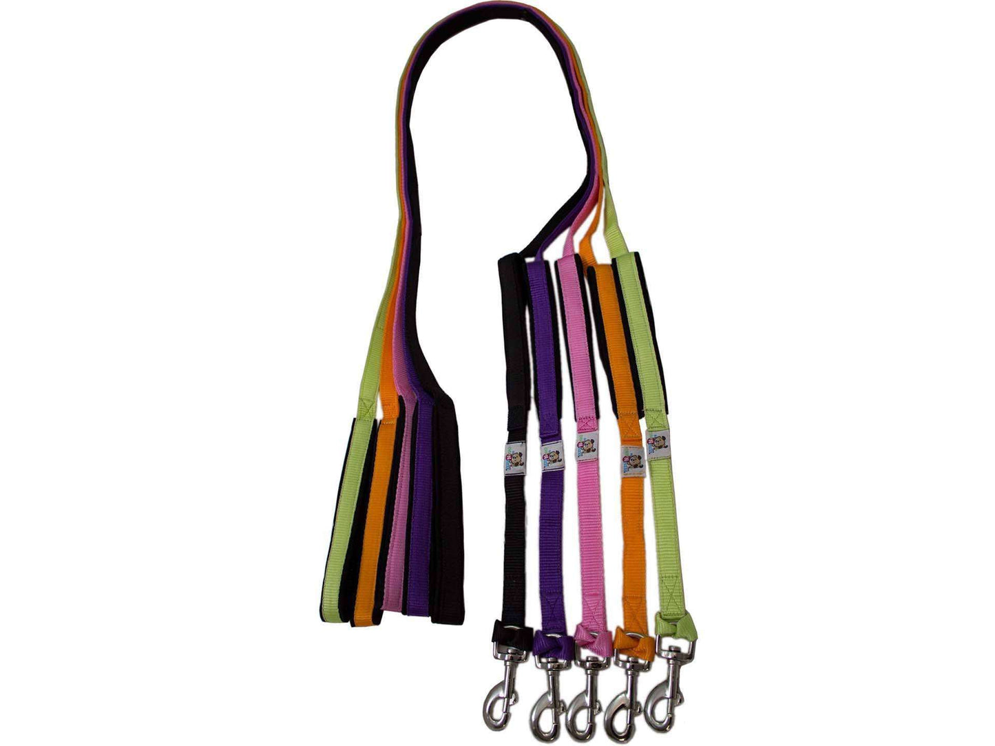 Padded Double Handle Dog Leash w Warranted Snap Design