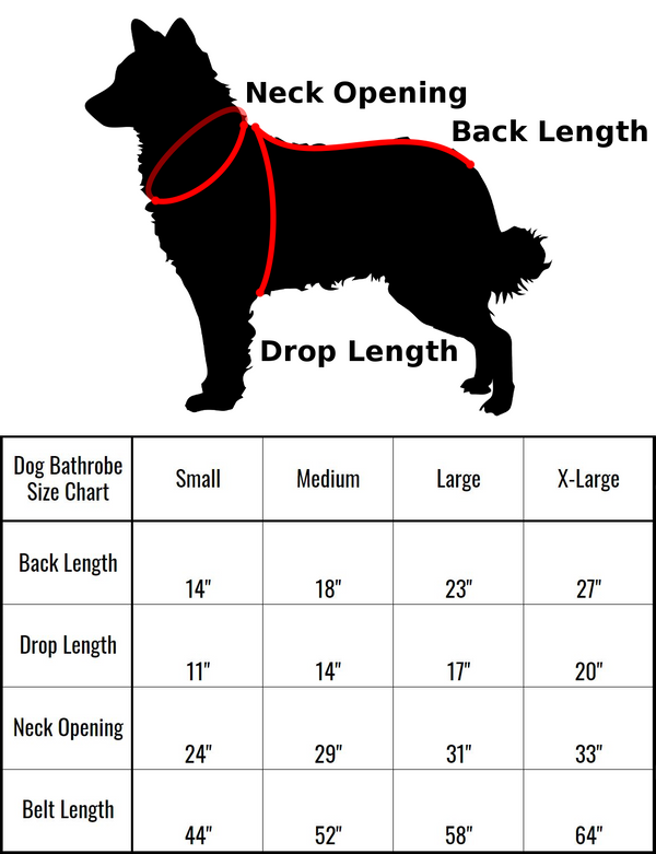 Derby Originals Ultra Flex Plush Microfiber Dog Bathrobe