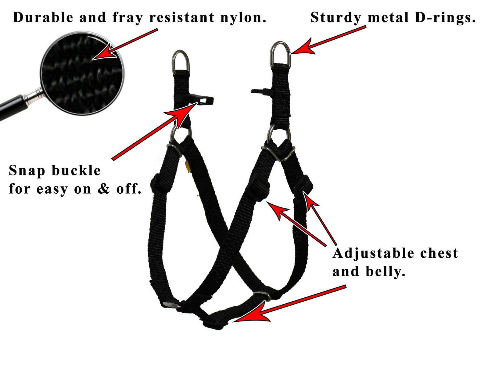 Step in Dog Harness by cuteNfuzzyÂ® Feature