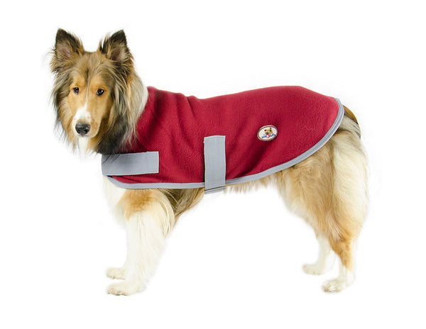 CuteNfuzzy All Purpose Fleece Lounger Warm Dog Sweater, Use as Indoor Blanket or Outdoor Coat, Great for Senior Dogs, All Sizes Available