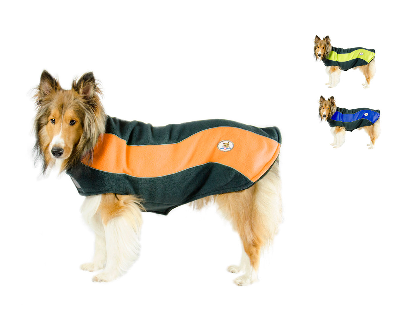 Weather Adventure Dog Sweater Coat with Reflective Stripes by CuteNfuzzy
