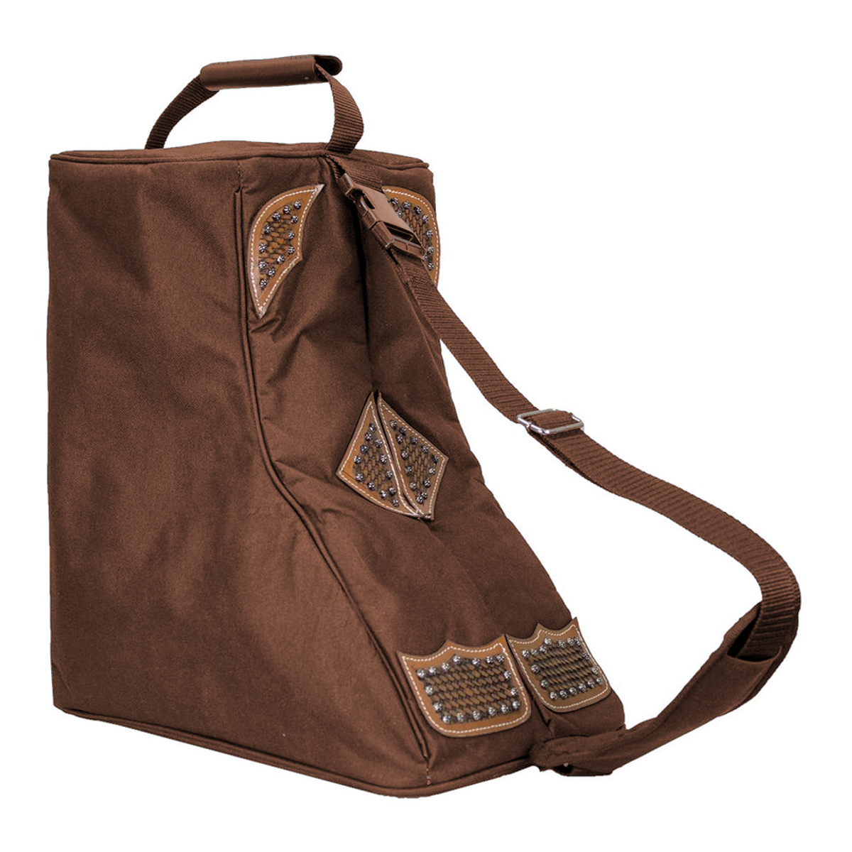 Tahoe Durango Premium Padded Waterproof Nylon Western Boot Carry Bag Brown