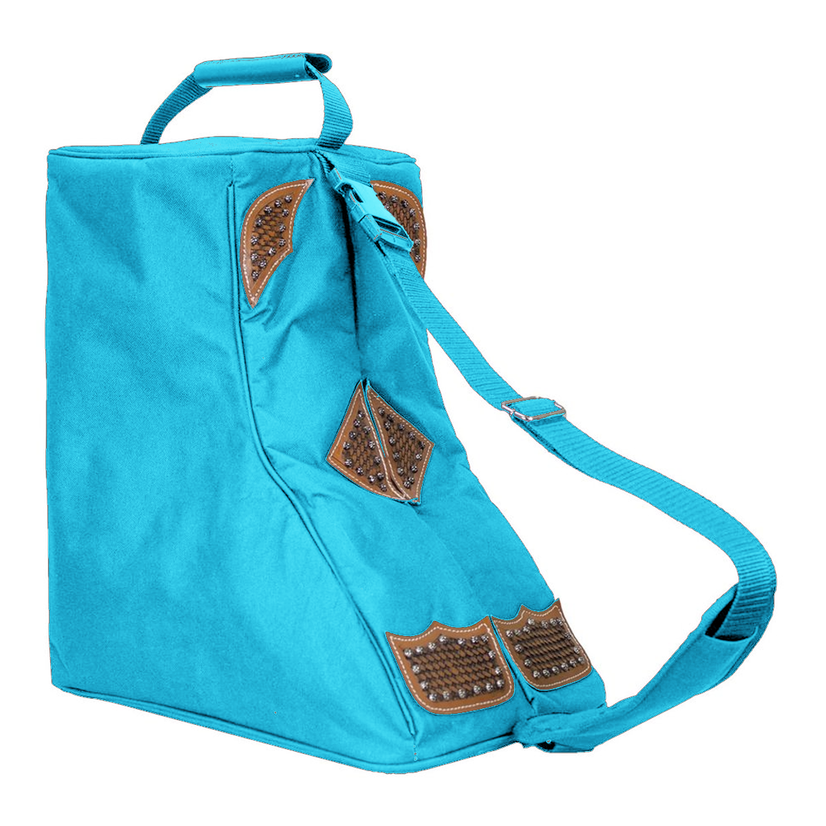 Tahoe Durango Premium Padded Waterproof Nylon Western Boot Carry Bag Sky blue