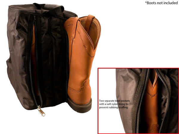 Tahoe Durango Premium Padded Waterproof Nylon Western Boot Carry Bag