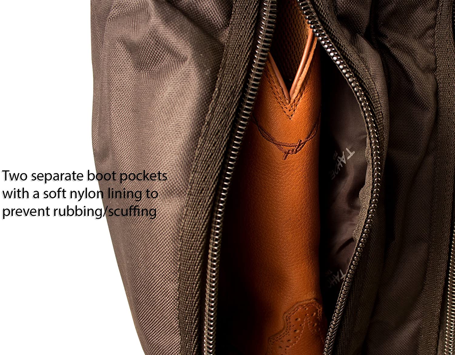 Tahoe Durango Premium Padded Waterproof Nylon Western Boot Carry Bag Lining