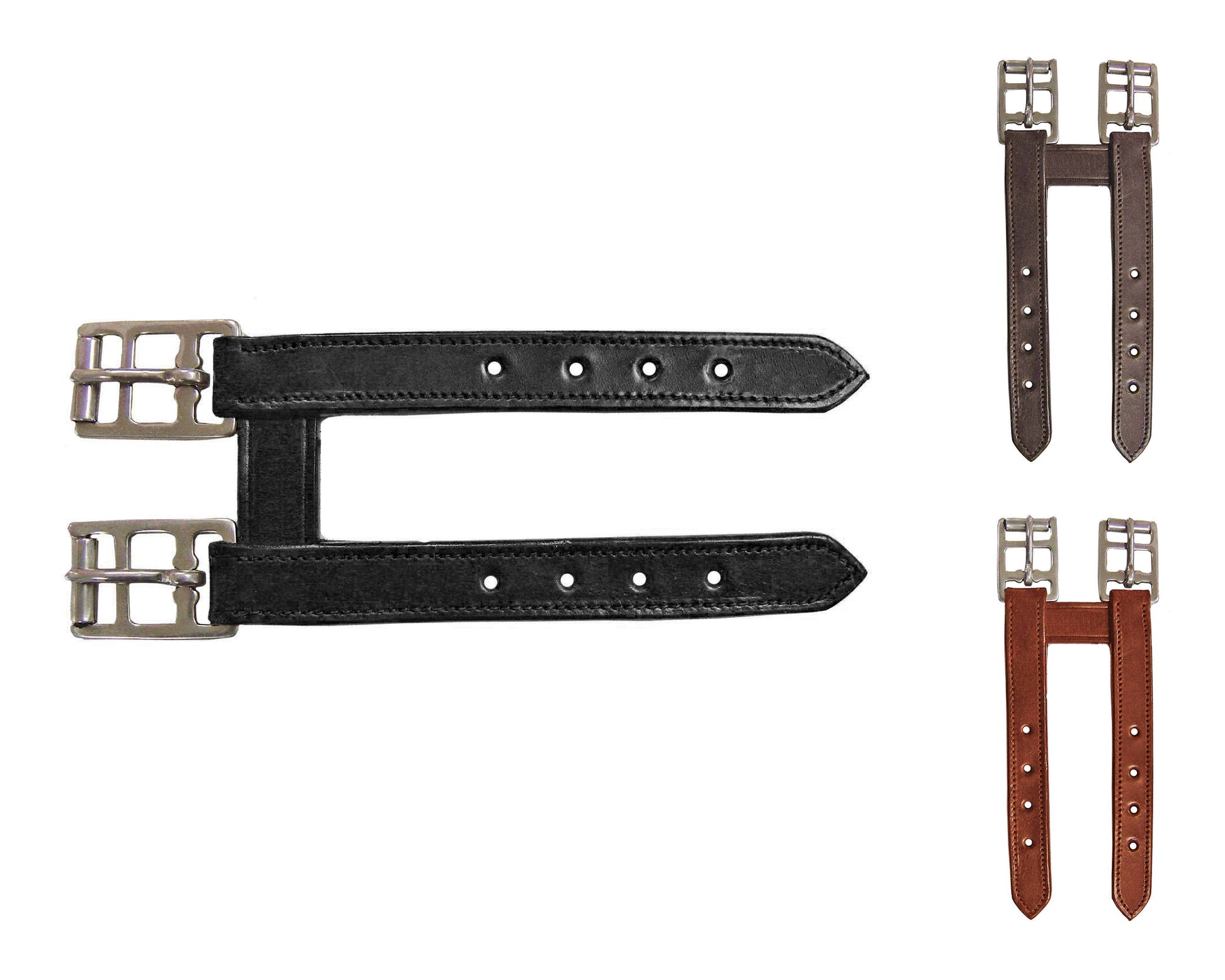 Paris Tack English Leather Girth Extender, Available in Colors Black