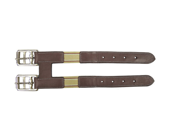 Paris Tack English Leather Elastic Girth Extender, Available in Multiple Colors