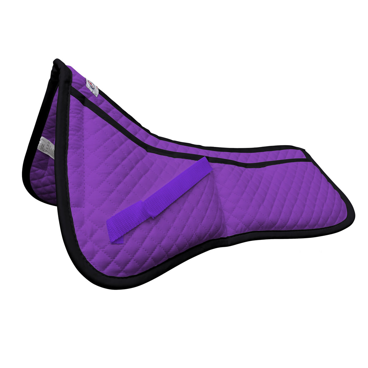 Derby Contoured Correction All Purpose Quilted English Half Saddle Pad Purple Main