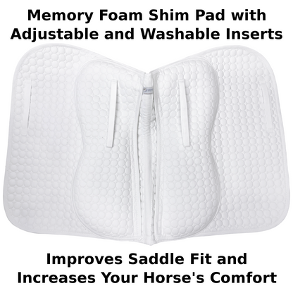 English Saddle Pad with Removable Memory Foam