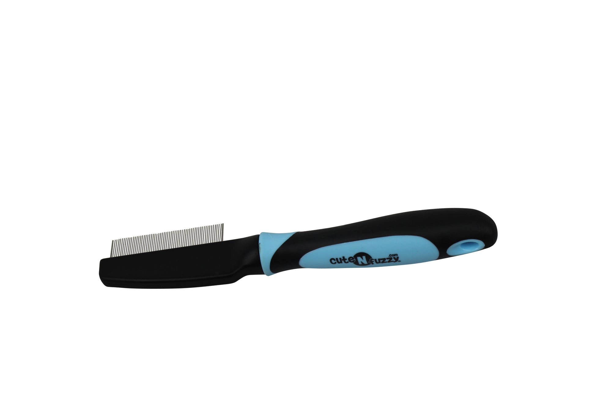 Pet Flea Comb Blue Black Face Up