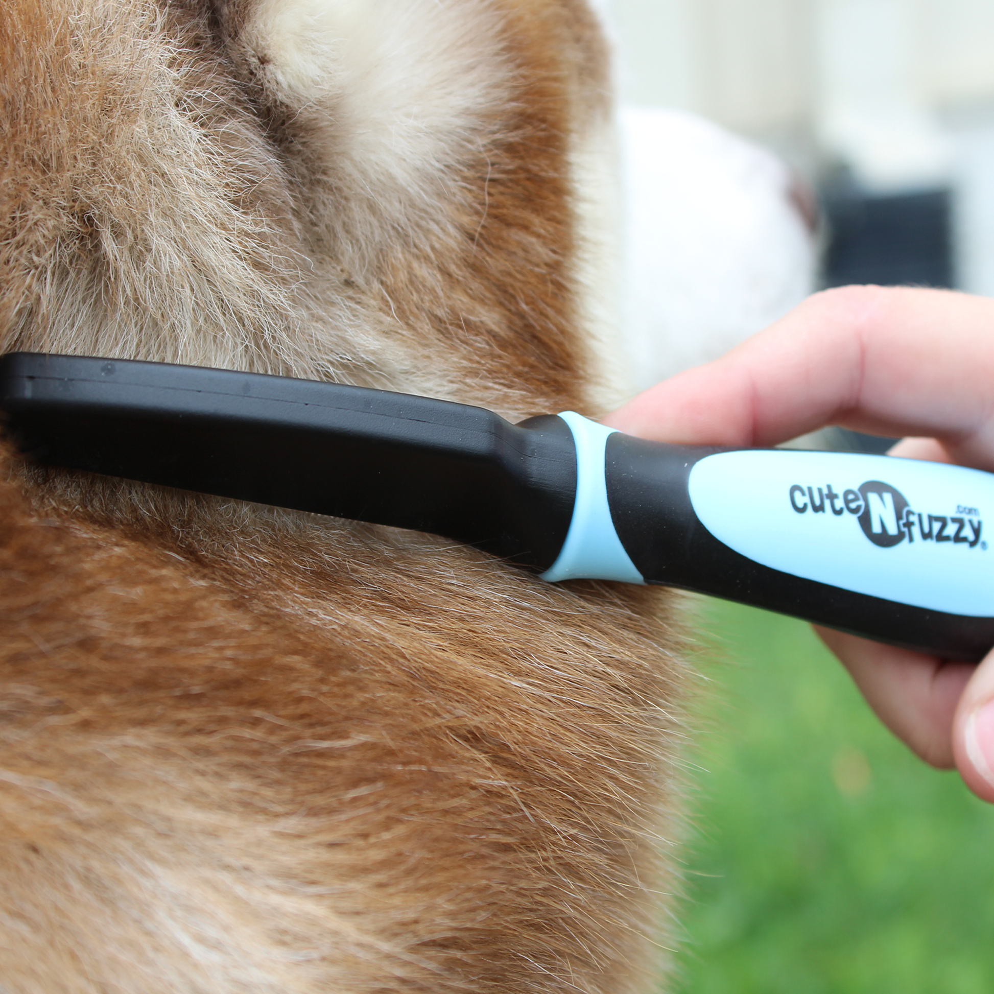 Pet Flea Comb by cuteNfuzzy Brush Dog Close up