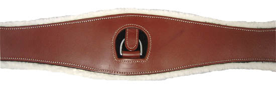 Removable Fleece Lined Leather English Girth