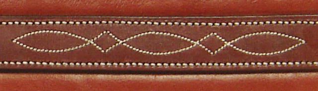 Tack Fancy Stitched Chafeless Padded Leather Girth