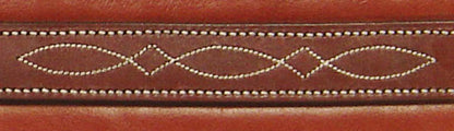Tack Fancy Stitched Chafeless Padded Leather Girth
