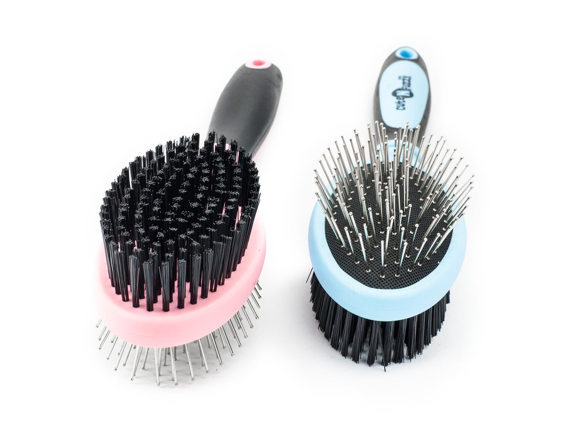 Double Sided Pet Grooming Brush Pink Blue Main