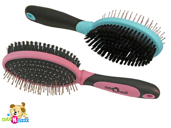 Double Sided Pet Grooming Brush by cuteNfuzzy®