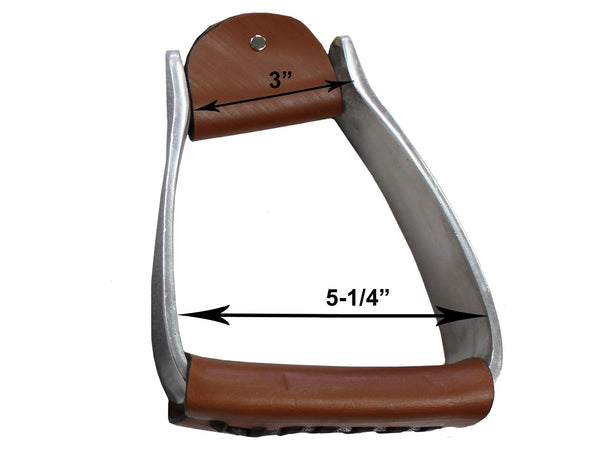 Tahoe Tack Angled Knee Relief Heavyweight Adult Western Stirrups for Western Saddles