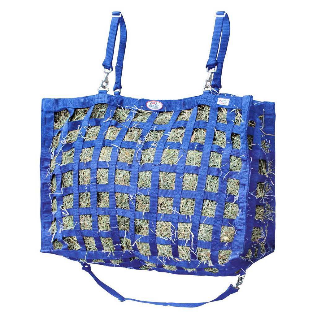 Paris Tack Large Supreme Slow Feeder Horse Hay Bag with Super Tough Bottom  Blue Color