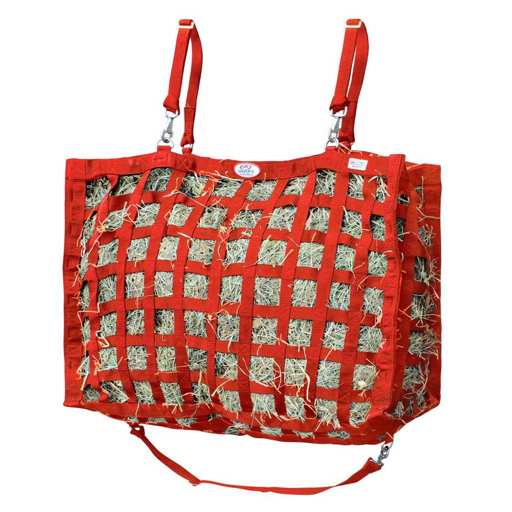Paris Tack Large Supreme Slow Feeder Horse Hay Bag with Super Tough Bottom and 1Red Color