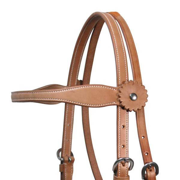 Tahoe Tack Country Double Layer Western Browband Headstall