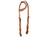 Tahoe Tack USA Leather Show Spotted High Country Western Slip Ear Headstall