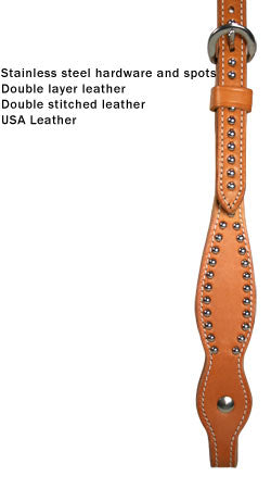 Tahoe Tack Hand-Inlaid Pink Swarovski Crystal Western Headstall