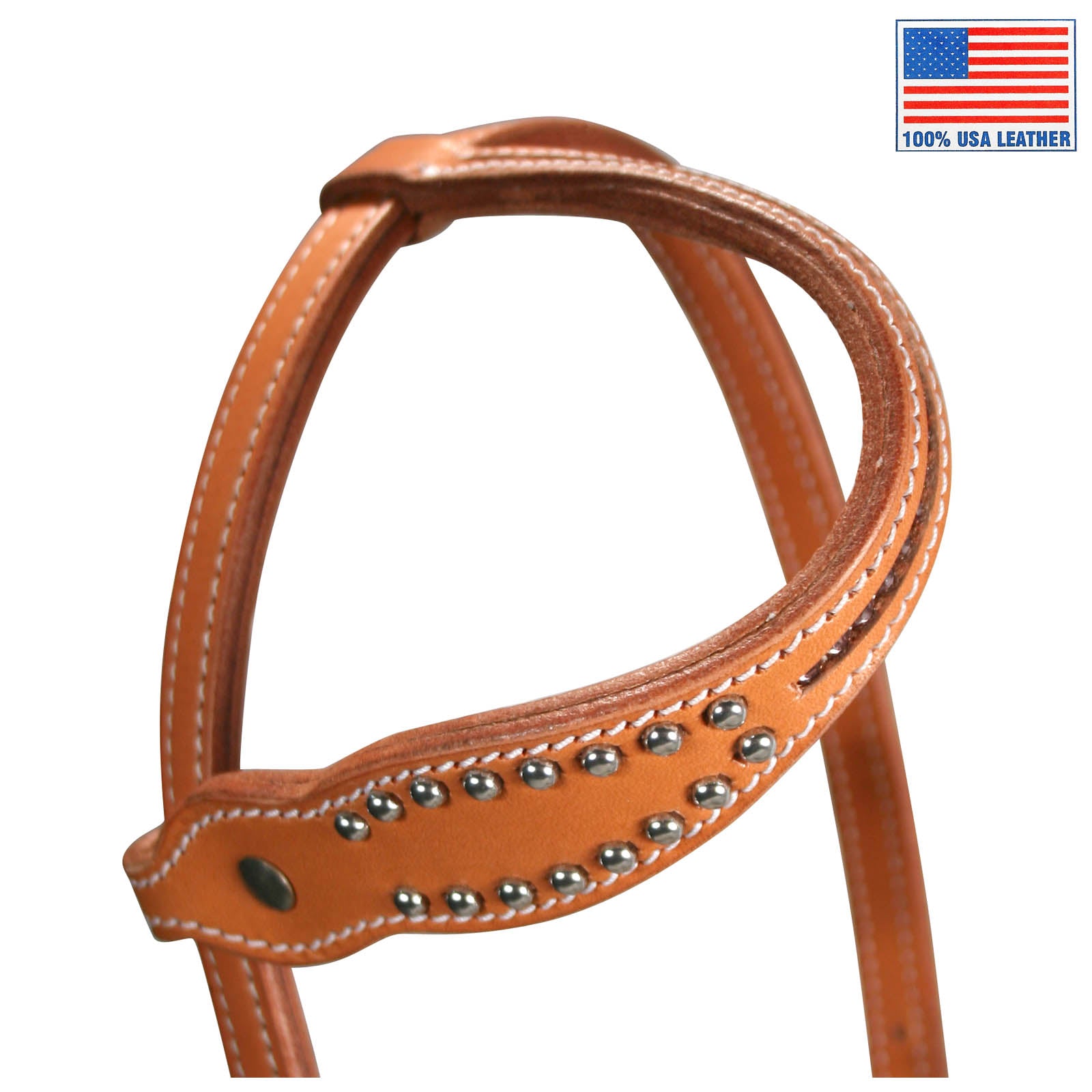 Tahoe Tack USA Leather Pink Swarovski Crystal Inlaid Western Slip Ear Headstall Rosa Slip