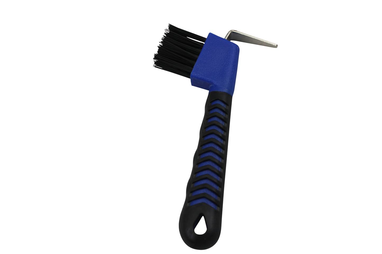 Derby Originals Soft Grip Horse Hoof Pick with Brush blue main Color