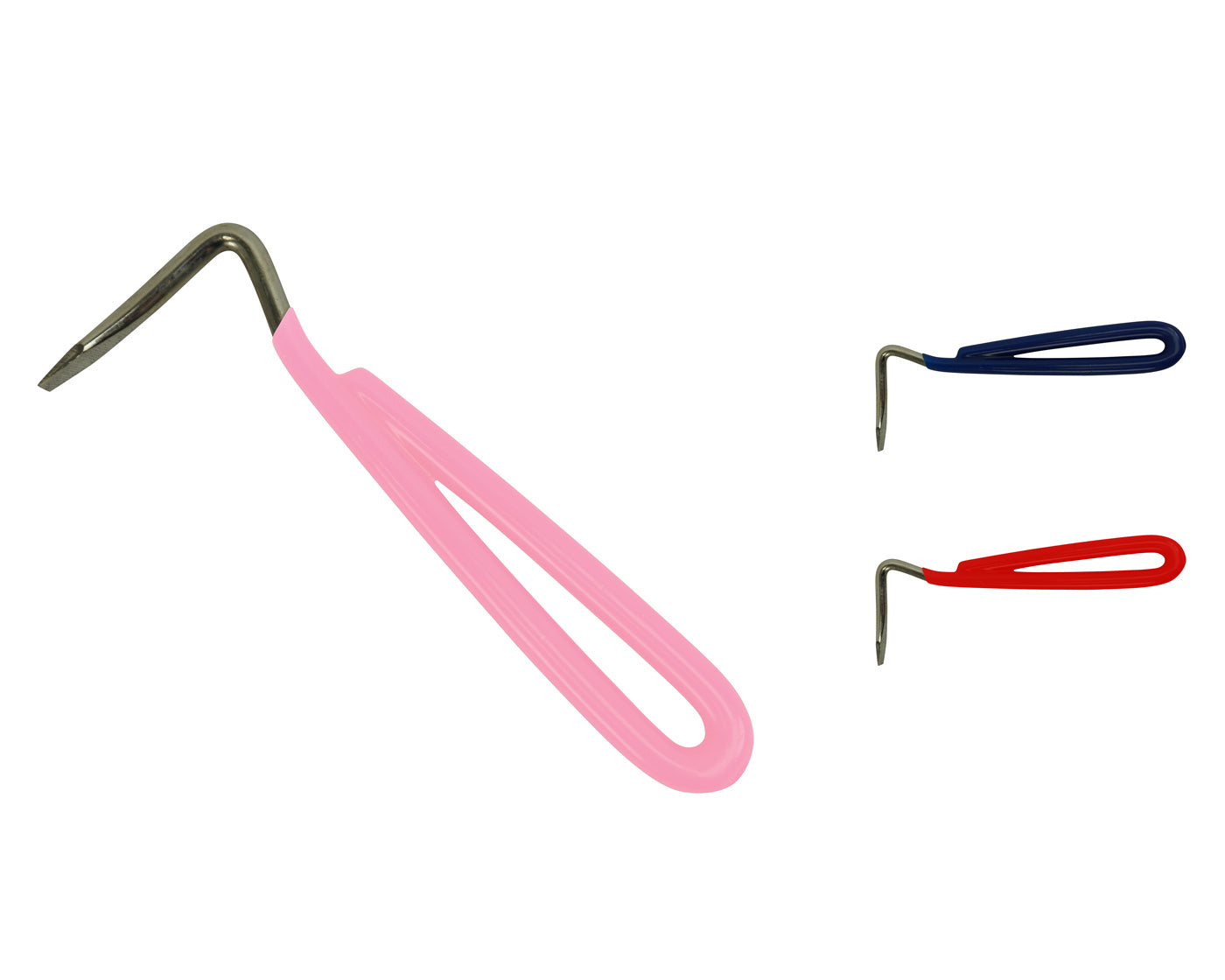 Derby Originals PVC Coated Steel Horse Hoof Pick Available in Pink main Colors