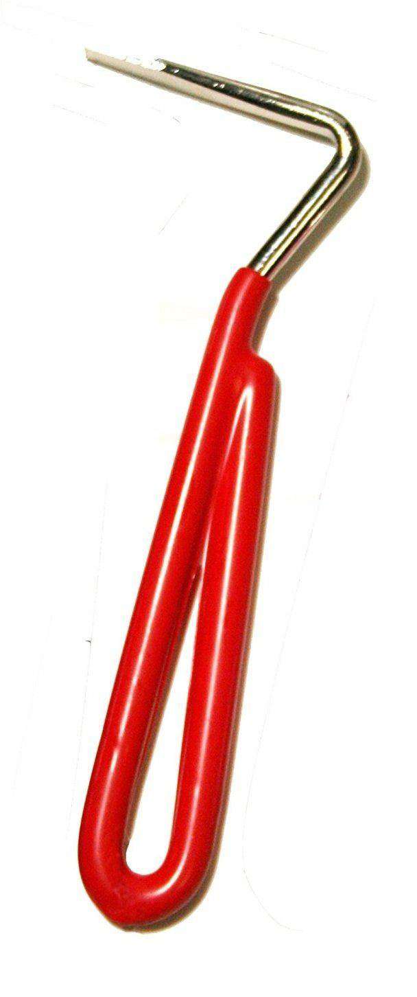 Derby Originals PVC Coated Steel Horse Hoof Pick Available in Red Colors