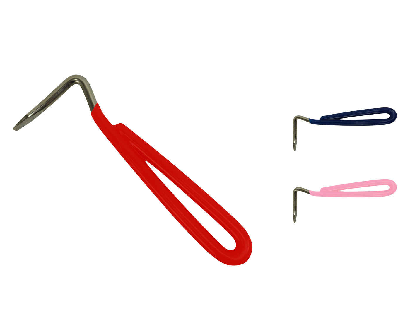 Derby Originals PVC Coated Steel Horse Hoof Pick Available in Red Colors 