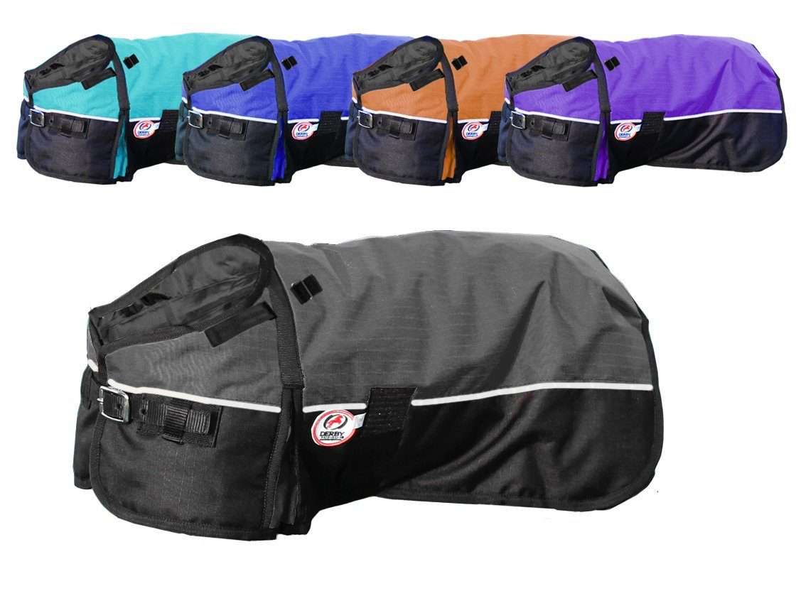 Derby Originals Adjust-to-Fit Horse-Tough Reflective 600D Waterproof Ripstop Nylon Winter Dog Coat side view