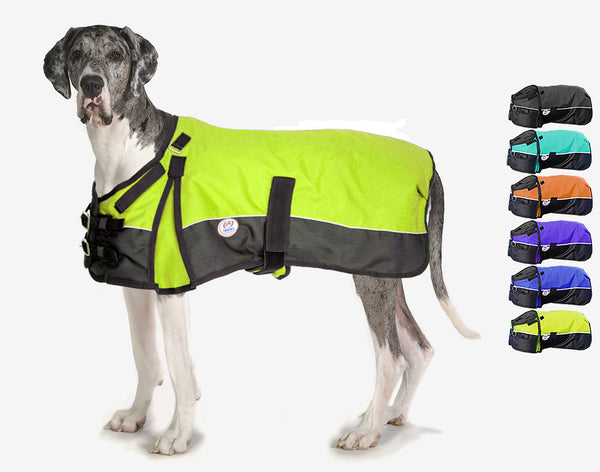 Derby Originals Adjust-to-Fit Horse-Tough Reflective 600D Waterproof Ripstop Nylon Winter Dog Coat 150g Polyfil with One Year Warranty