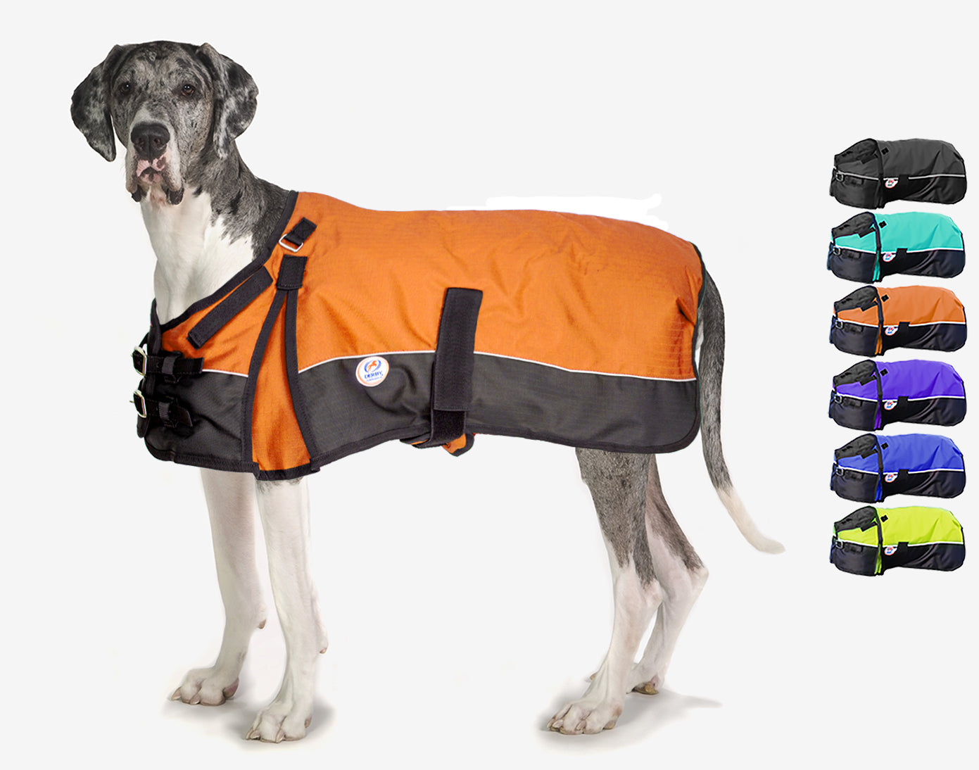 Horse-Tough Reflective 600D Waterproof Ripstop Nylon Winter Dog Coat 