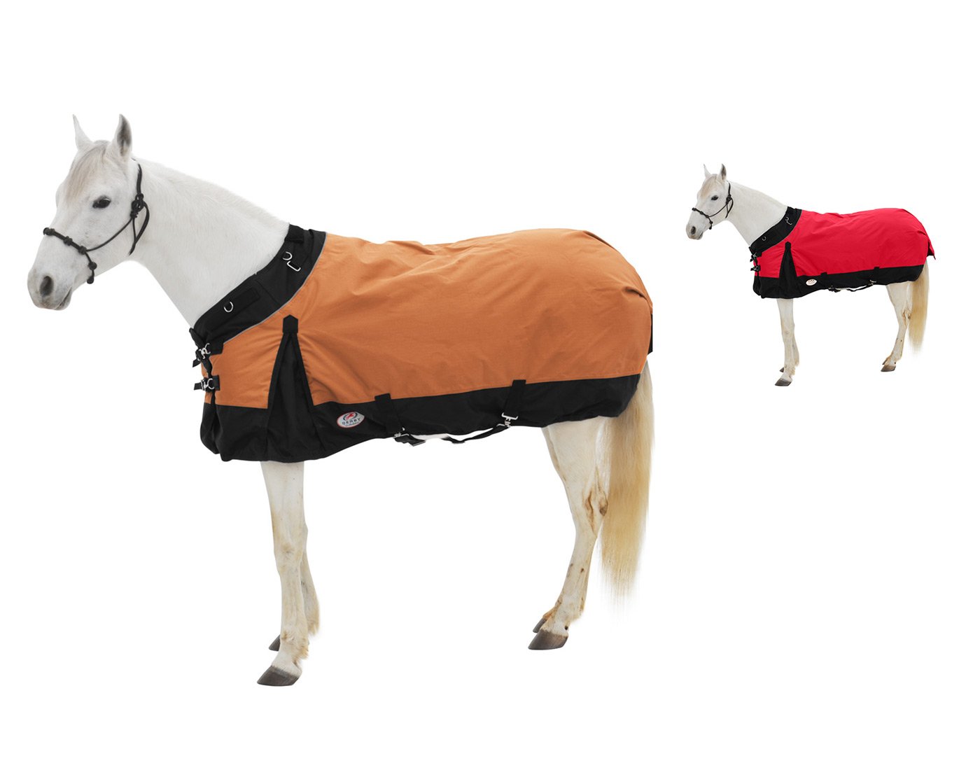 Derby Originals Wind Storm 1200D All Season Horse Turnout Waterproof Rain Sheet orange