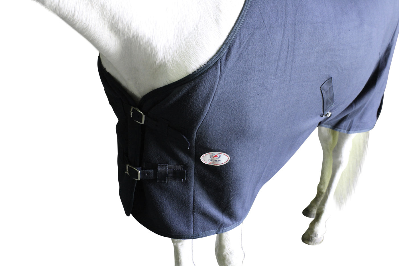 Derby Originals Fleece Cooler for Horses All Season Sheet & Blanket Liner with Crossed Surcingles Detail