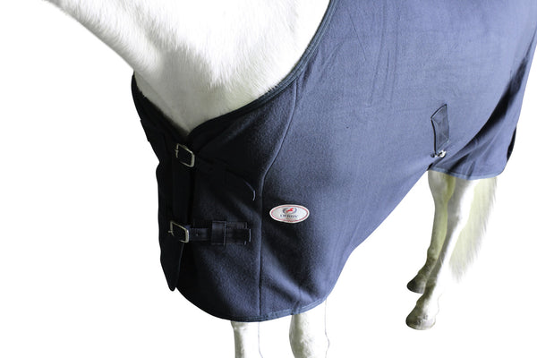 Derby Originals Fleece Cooler for Horses All Season Sheet & Blanket Liner with Crossed Surcingles