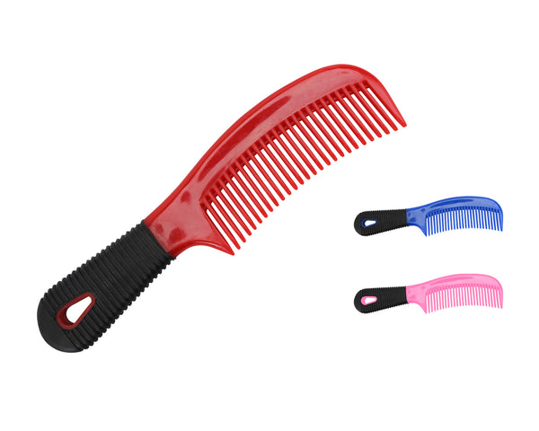 Tahoe Tack Horse Grooming Soft Grip Mane and Tail Comb Available in Three Colors