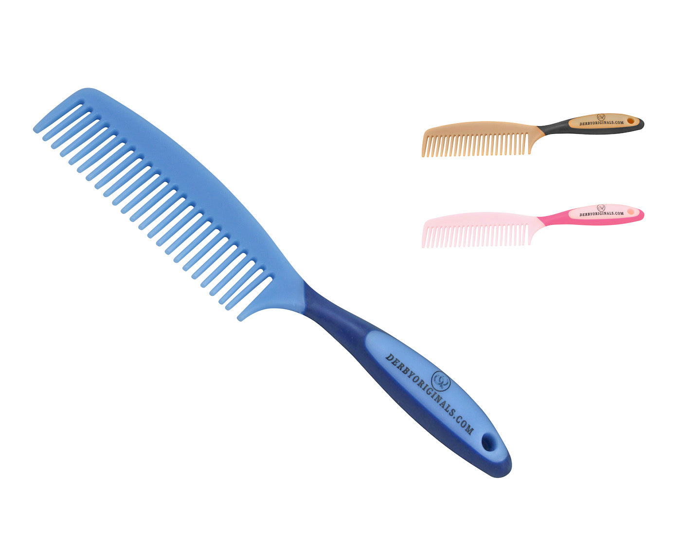 Derby Super Grip Mane and Tail Comb Blue Color Swatch