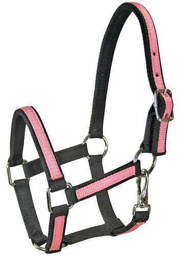 Derby Originals Heavy-Duty Triple Layer Two-Tone Nylon Horse Halters -Multiple Colors