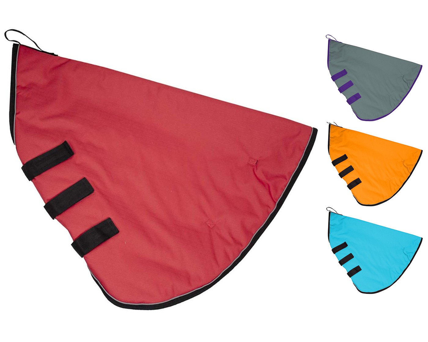 Derby Originals Nordic-Tough 1200D Medium Weight Winter Horse Neck Cover Hood  Red