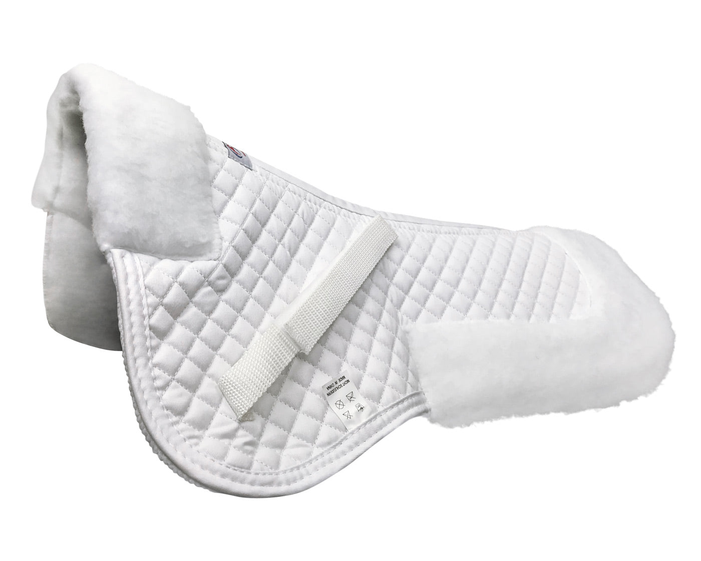 Your English Saddle with Derby Originals Saddle Pad White color