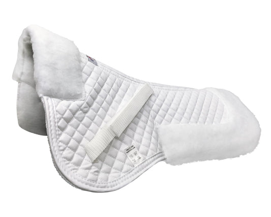 Your English Saddle with Derby Originals Saddle Pad White color