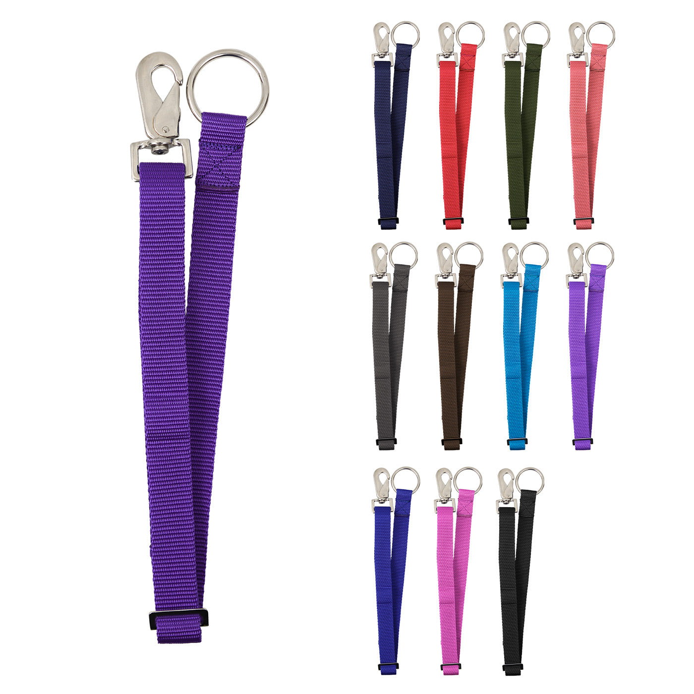 Derby Originals Pack of 2 Horse Water Bucket Strap Hangers Purple all color