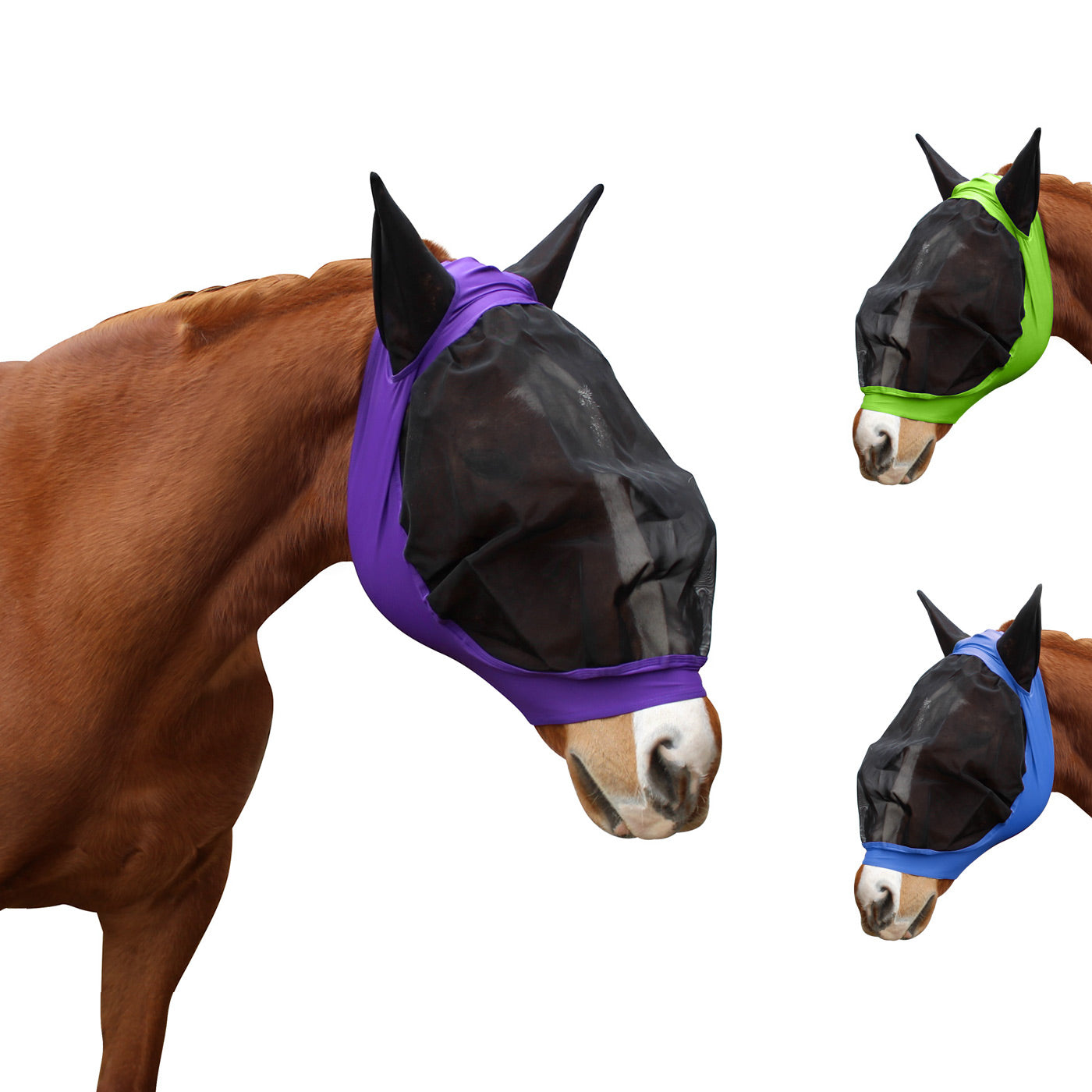  Lycra Horse Fly Mask with Ears