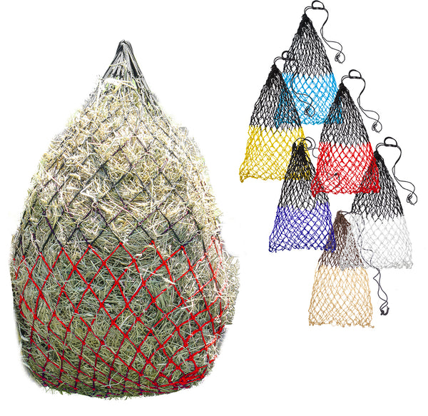 Derby Originals 42” Superior Slow Feed Soft Mesh Hanging Hay Net for Horses - Set of 2