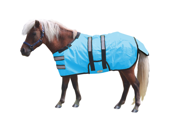 Derby Originals Reflective Safety No Hardware Winter Foal Turnout Blanket 600D Medium Weight 150g