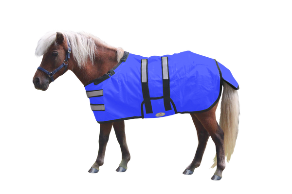 Derby Originals Reflective Safety No Hardware Winter Foal Turnout Blanket 600D Medium Weight 150g