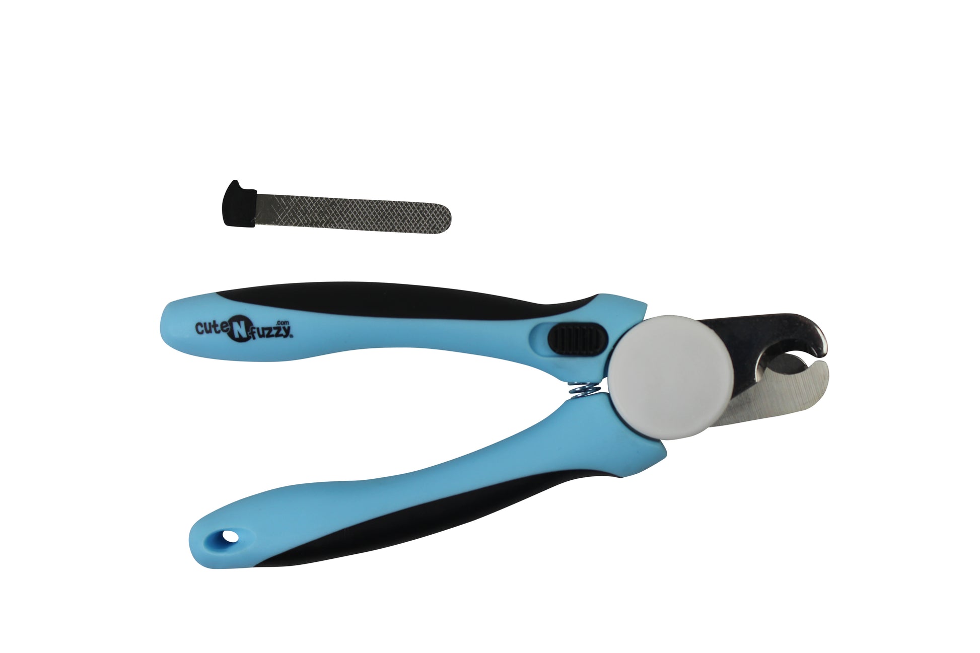 Professional Heavy Duty Pet Nail Clipper w Nail File by cuteNfuzzy Blue Color Detail