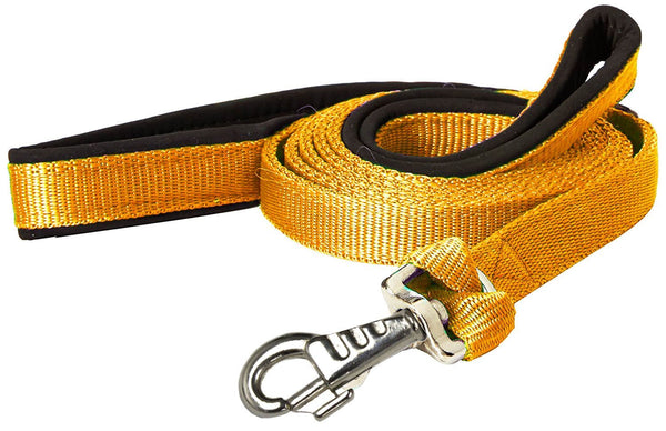 Padded Double Handle Dog Leash w Warranted Snap Design 3/4